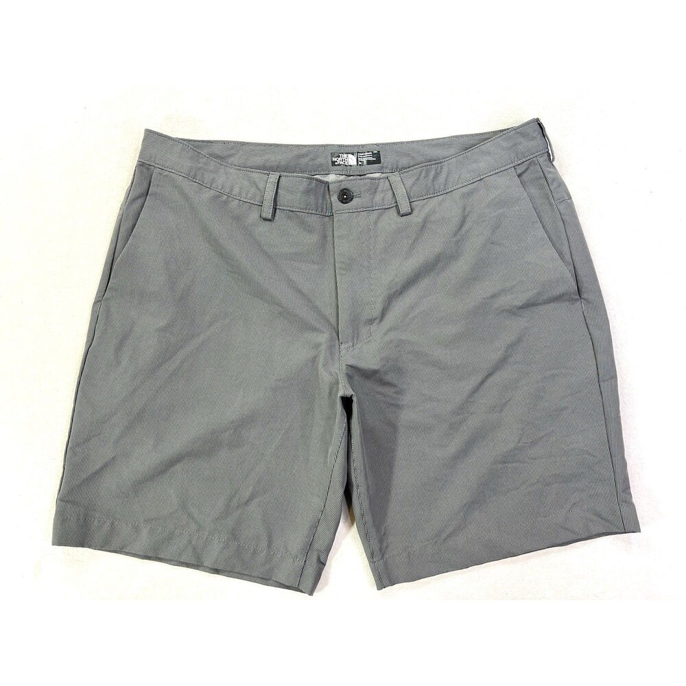The North Face Walking Hiking Chino Shorts Mens 40 Nylon Blend 9” Grey